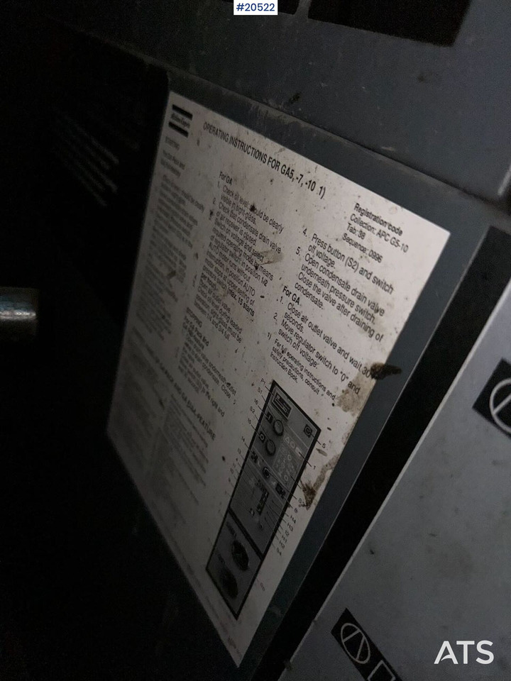 Atlas Copco GA7 - Engins de chantier: photos 5 Atlas Copco GA7 - Engins de chantier: photos 5