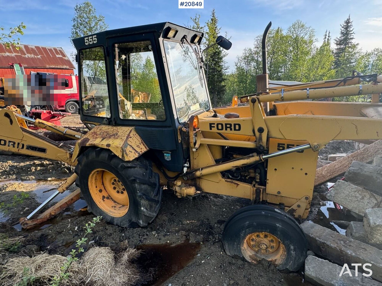 Tractopelle Ford 555 Traktorgraver m/ 2 frontskuffer og 2 graveskuffer: photos 17 Tractopelle Ford 555 Traktorgraver m/ 2 frontskuffer og 2 graveskuffer: photos 17