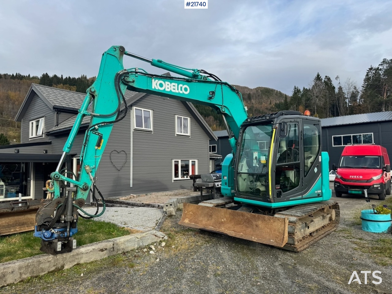 Kobelco 2018 Kobelco SK75SR-3E m/ Rototilt, 2 skuffer og Klype. 1850 timer! - Pelle sur chenille: photos 1 Kobelco 2018 Kobelco SK75SR-3E m/ Rototilt, 2 skuffer og Klype. 1850 timer! - Pelle sur chenille: photos 1