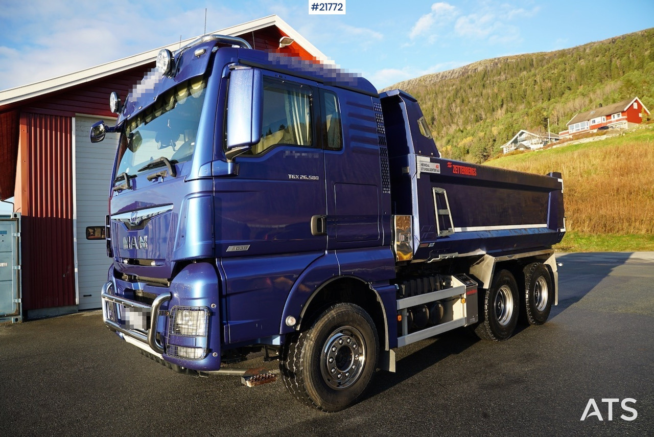 MAN 2018 Man TGX 26.580 6x4 tippbil med stålfjæring - Camion benne: photos 1 MAN 2018 Man TGX 26.580 6x4 tippbil med stålfjæring - Camion benne: photos 1