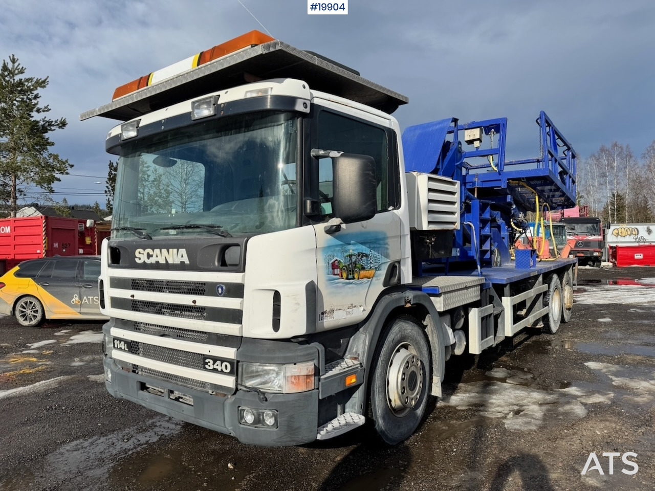 Scania P114 - Camion avec nacelle: photos 1 Scania P114 - Camion avec nacelle: photos 1