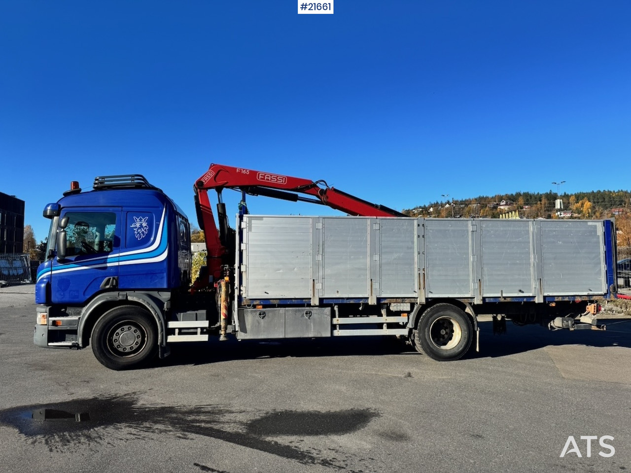 Scania Scania P320 4x2 Kranbil m/ 16,5 t/m Fassi kran og Løftelem. - Camion grue: photos 4 Scania Scania P320 4x2 Kranbil m/ 16,5 t/m Fassi kran og Løftelem. - Camion grue: photos 4