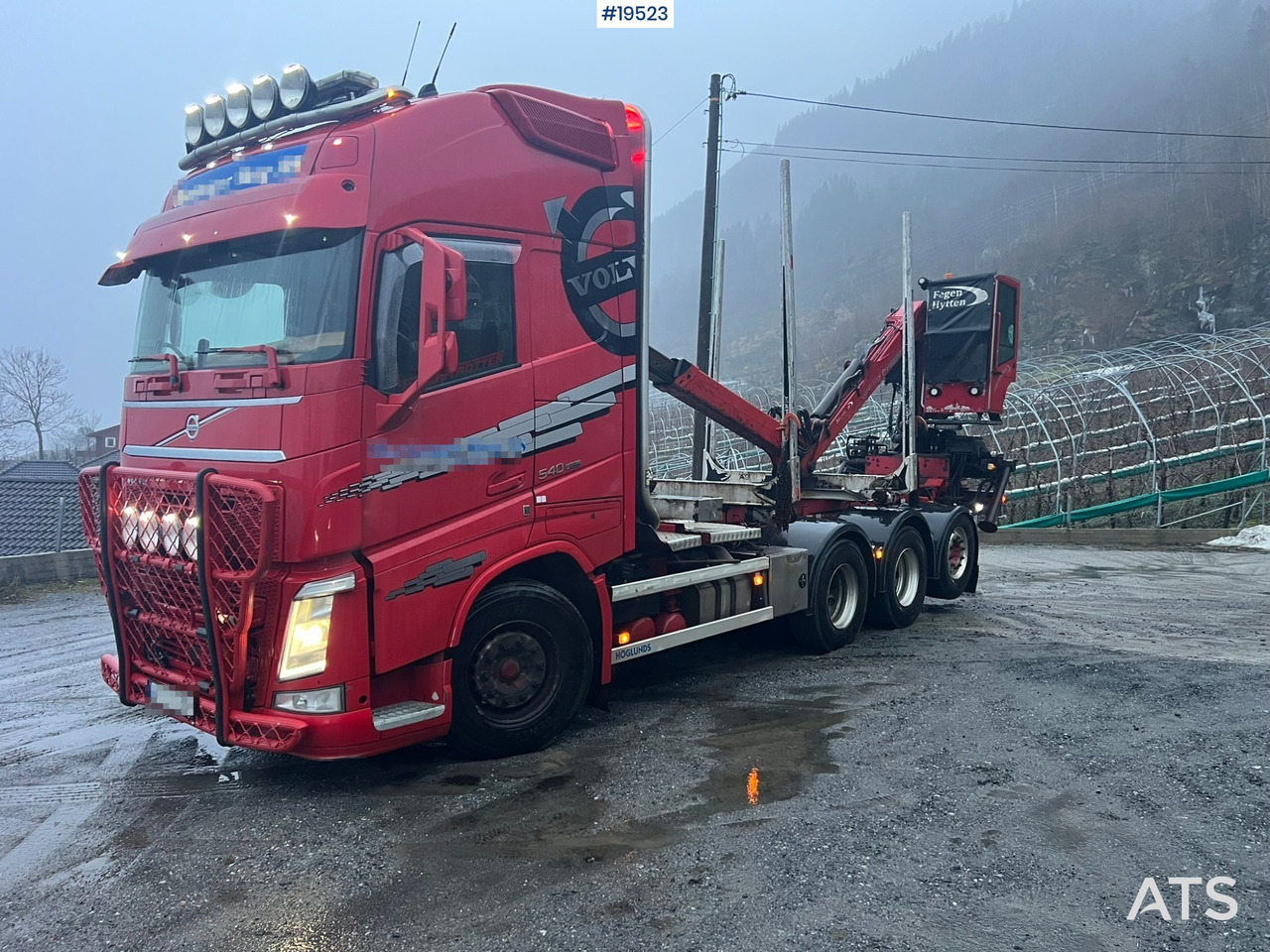 Camion grumier Volvo Fh540 8x4 Tømmerbil m/ 2016 M110L80 Palfinger krane og tømmerklype: photos 47