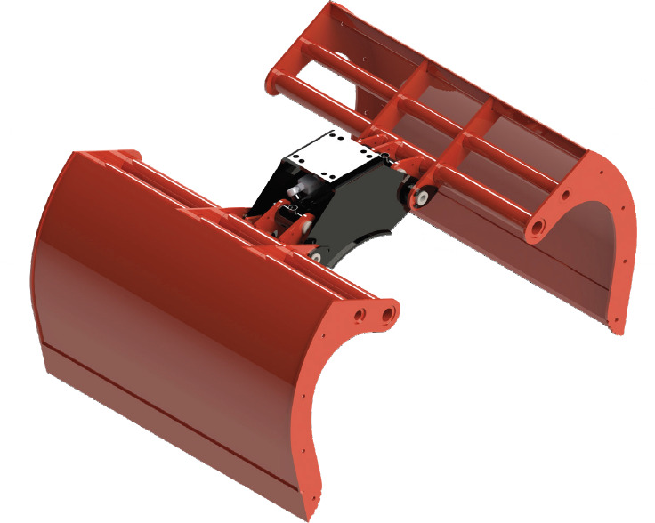 Clamshell bucket withouth side-walls BV-MR 320 - Benne preneuse pour Grue auxiliaire: photos 1 Clamshell bucket withouth side-walls BV-MR 320 - Benne preneuse pour Grue auxiliaire: photos 1