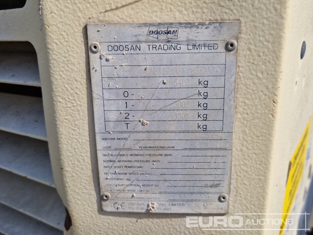 Compresseur d'air 2015 Doosan 12/254 880CFM: photos 25 Compresseur d'air 2015 Doosan 12/254 880CFM: photos 25