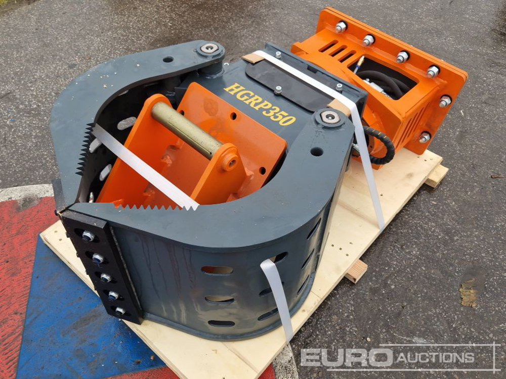 HGRP350 Hydraulic Rotating Grapple, MS01 to suit 2-5 Ton Excavator - Accessoire pour Pelle: photos 1 HGRP350 Hydraulic Rotating Grapple, MS01 to suit 2-5 Ton Excavator - Accessoire pour Pelle: photos 1