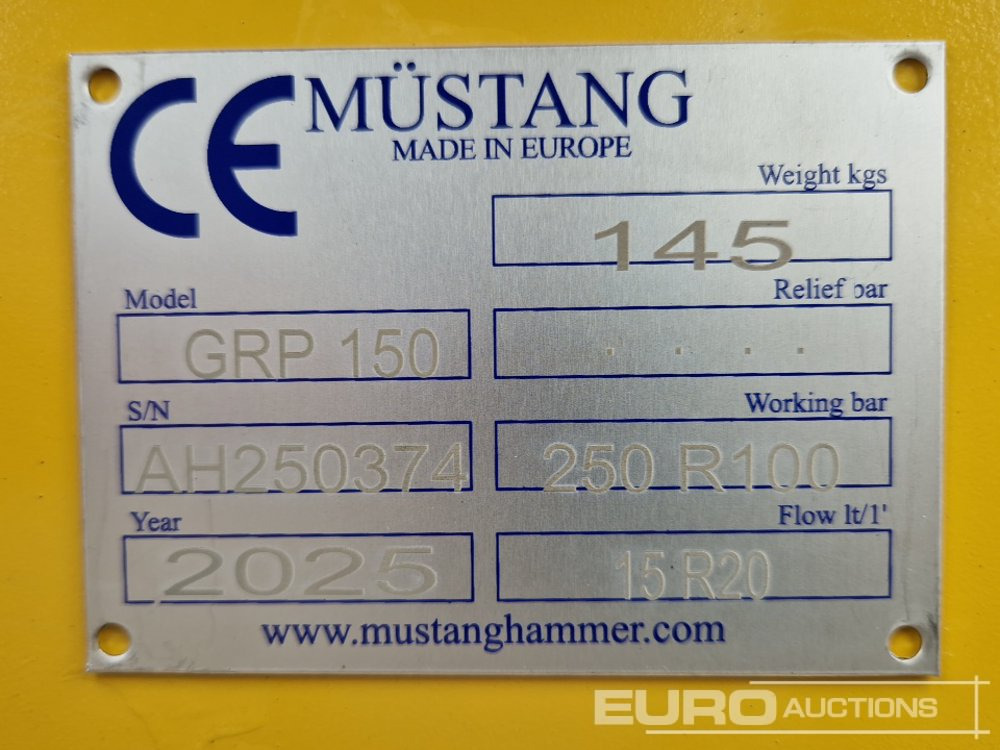 Accessoire pour Pelle Unused 2025 Mustang GRP150: photos 9