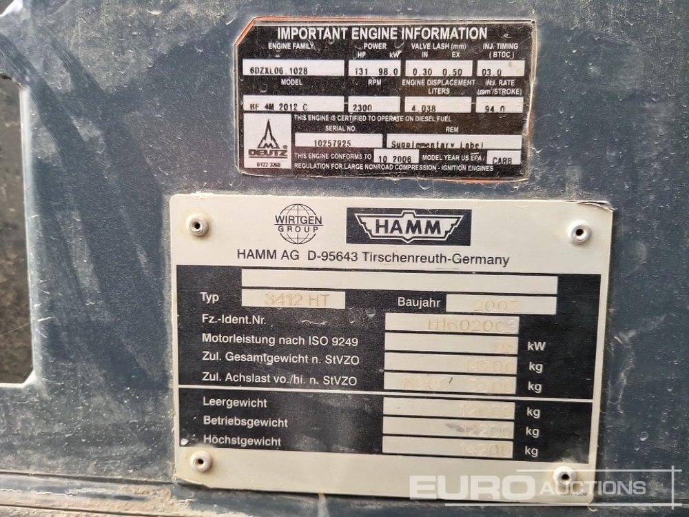 Compacteur Hamm 3412HT: photos 32