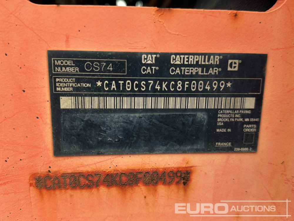 Compacteur 2011 CAT CS74: photos 35