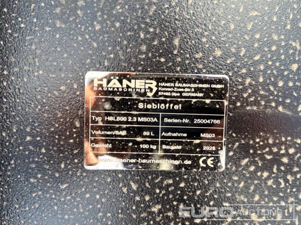 Unused 2025 Häner HSL800 2.3 MS03A - Godet: photos 5 Unused 2025 Häner HSL800 2.3 MS03A - Godet: photos 5