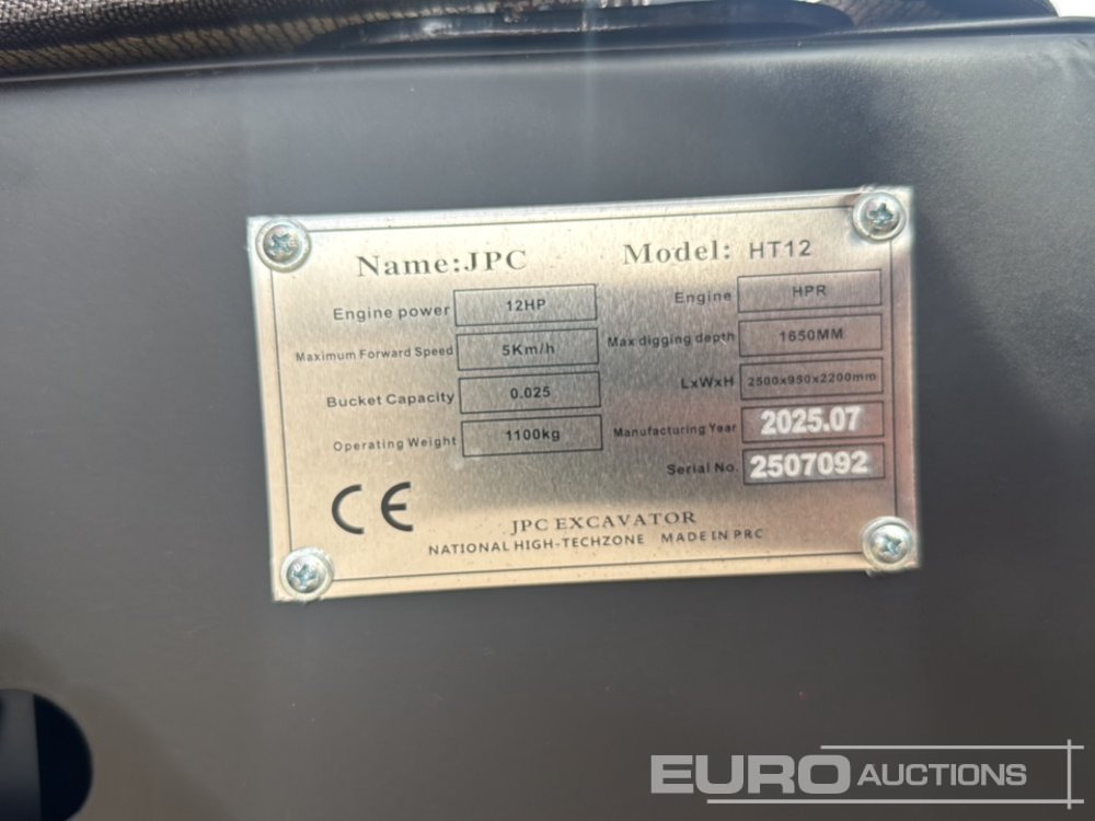Mini pelle Unused 2025 JPC HT-12: photos 46