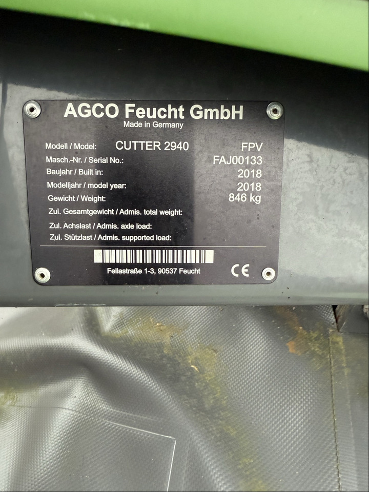 Fendt Frontmähwerk Cutter 2940 FPV - Faucheuse: photos 2 Fendt Frontmähwerk Cutter 2940 FPV - Faucheuse: photos 2