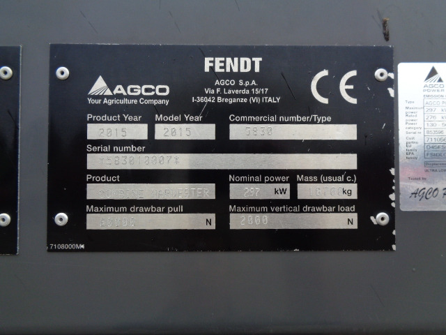 Fendt Mähdrescher 8410 P - Moissonneuse-batteuse: photos 2 Fendt Mähdrescher 8410 P - Moissonneuse-batteuse: photos 2