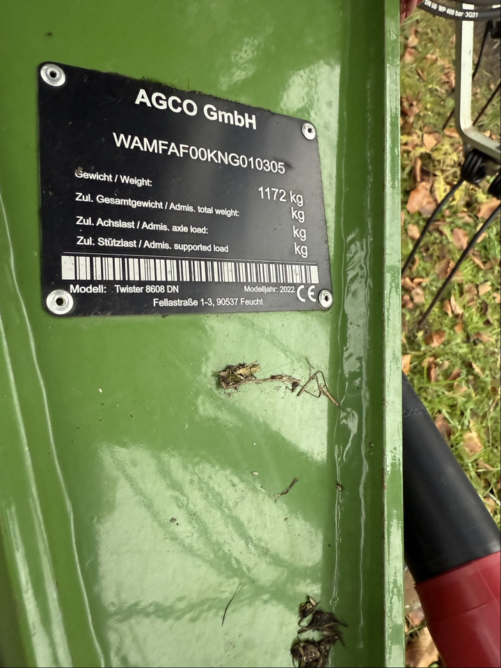 Fendt Twister 8608 DN - Faneuse: photos 2 Fendt Twister 8608 DN - Faneuse: photos 2