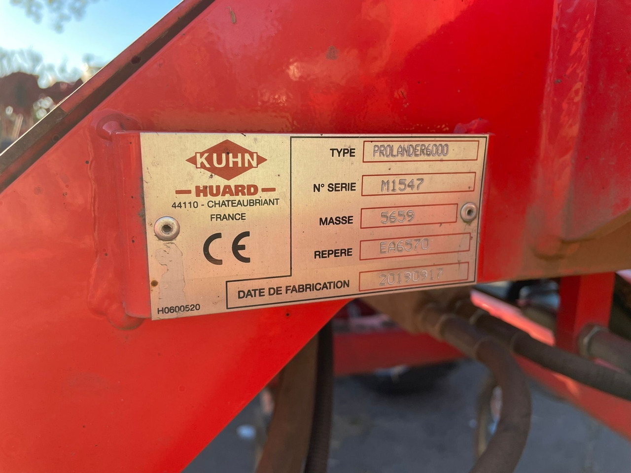 Kuhn Prolander 6000 - Bineuse: photos 3 Kuhn Prolander 6000 - Bineuse: photos 3