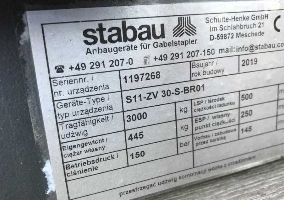 Stabau S11-ZV-30-S-BR01 - Accessoire: photos 1 Stabau S11-ZV-30-S-BR01 - Accessoire: photos 1