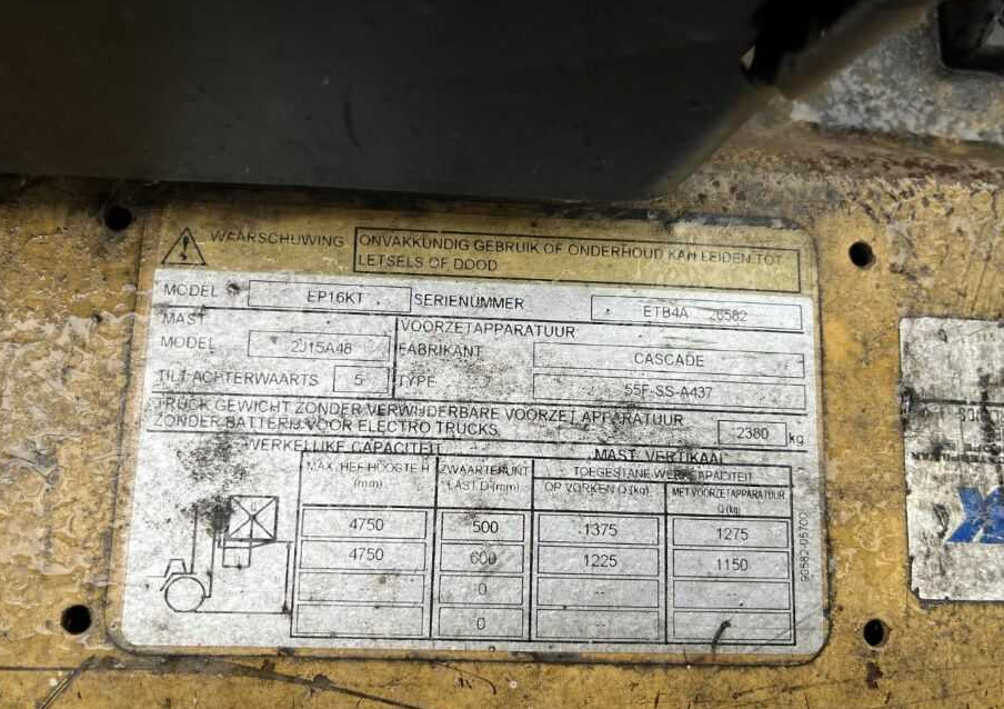 CAT Lift Trucks EP16KT - Chariot élévateur électrique: photos 5 CAT Lift Trucks EP16KT - Chariot élévateur électrique: photos 5