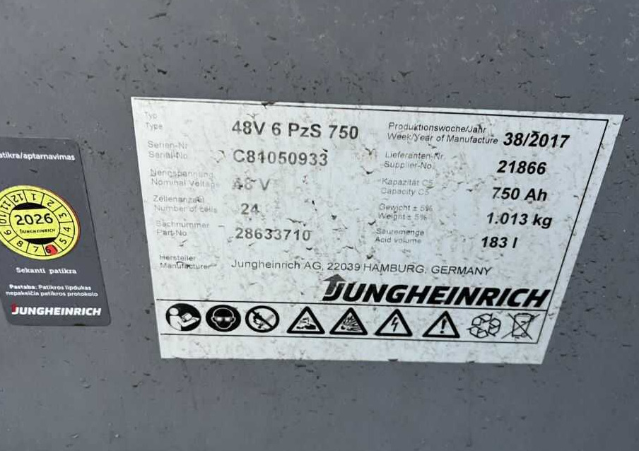 Jungheinrich EFG220 - Chariot élévateur électrique: photos 5 Jungheinrich EFG220 - Chariot élévateur électrique: photos 5