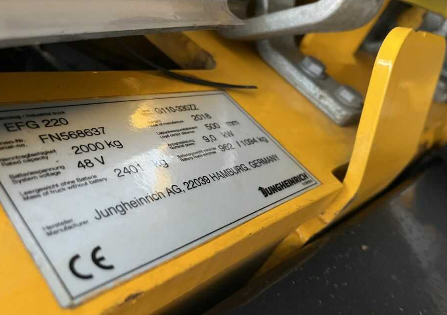 Jungheinrich EFG220 - Chariot élévateur électrique: photos 4 Jungheinrich EFG220 - Chariot élévateur électrique: photos 4