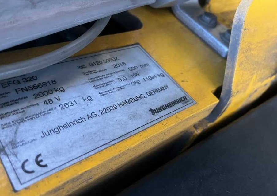 Jungheinrich EFG320 - Chariot élévateur électrique: photos 4 Jungheinrich EFG320 - Chariot élévateur électrique: photos 4