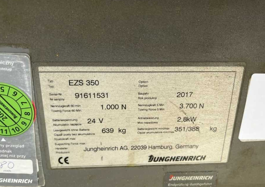 Jungheinrich EZS350 - Chariot tracteur: photos 4 Jungheinrich EZS350 - Chariot tracteur: photos 4