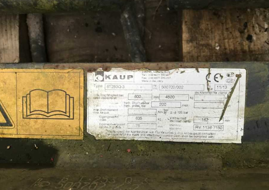 Kaup 6T253Q-3 - Fourches pour Matériel de manutention: photos 1 Kaup 6T253Q-3 - Fourches pour Matériel de manutention: photos 1