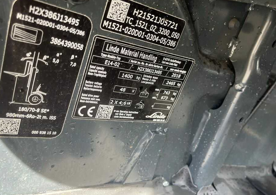 Linde E14-02 - Chariot élévateur électrique: photos 4 Linde E14-02 - Chariot élévateur électrique: photos 4