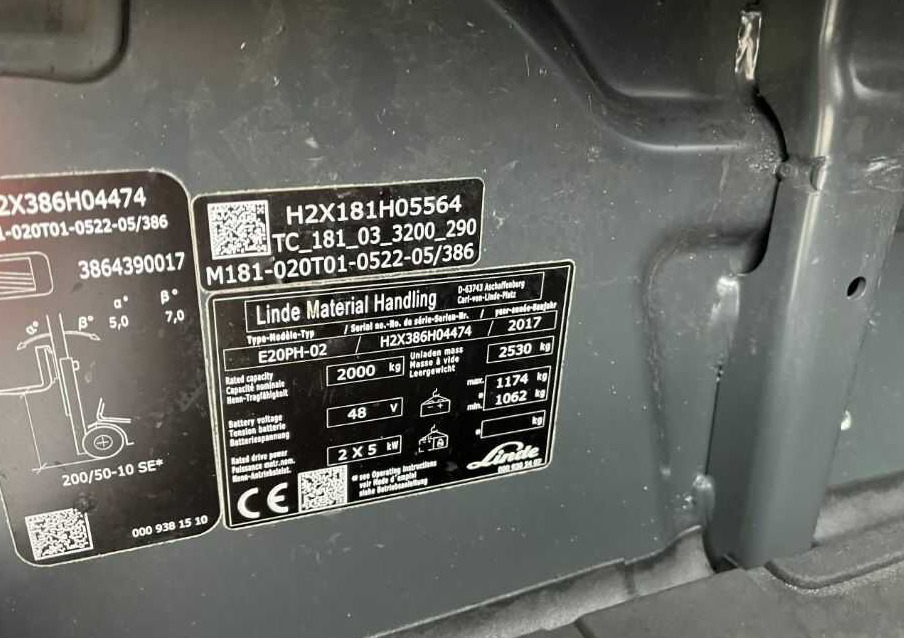 Linde E20PH-02 - Chariot élévateur électrique: photos 4 Linde E20PH-02 - Chariot élévateur électrique: photos 4