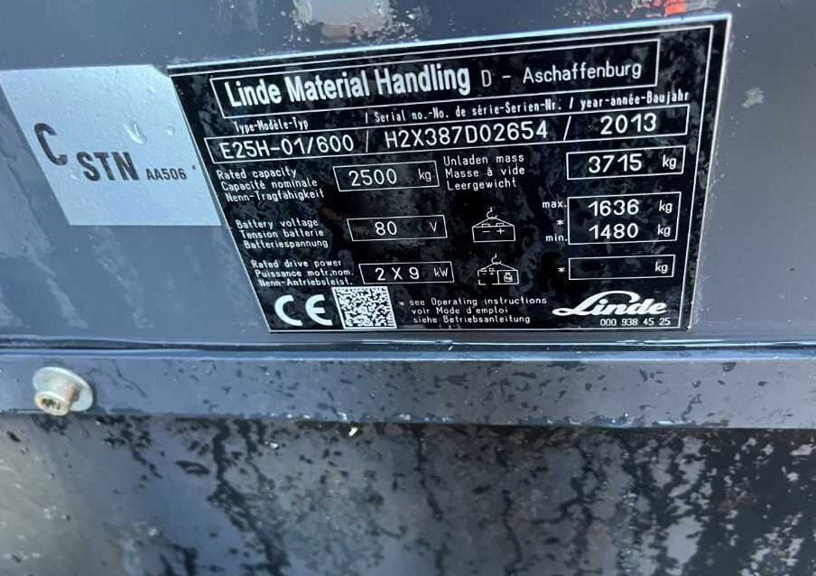 Linde E25H-01/600 - Chariot élévateur électrique: photos 4 Linde E25H-01/600 - Chariot élévateur électrique: photos 4