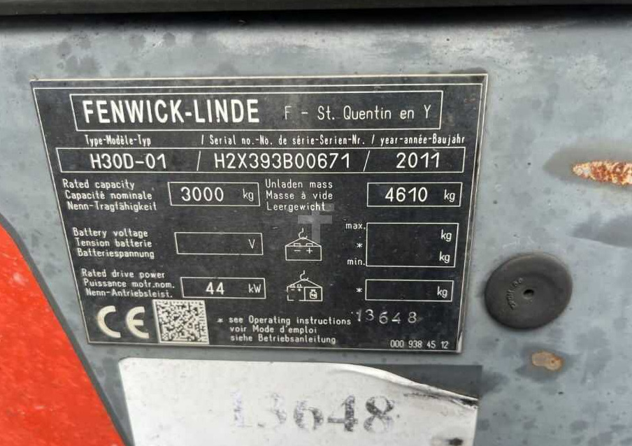 Linde H30D-01 - Chariot élévateur diesel: photos 4 Linde H30D-01 - Chariot élévateur diesel: photos 4