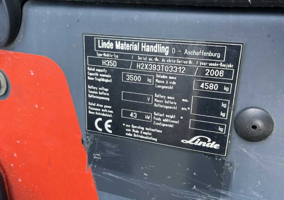 Linde H35D - Chariot élévateur diesel: photos 4 Linde H35D - Chariot élévateur diesel: photos 4
