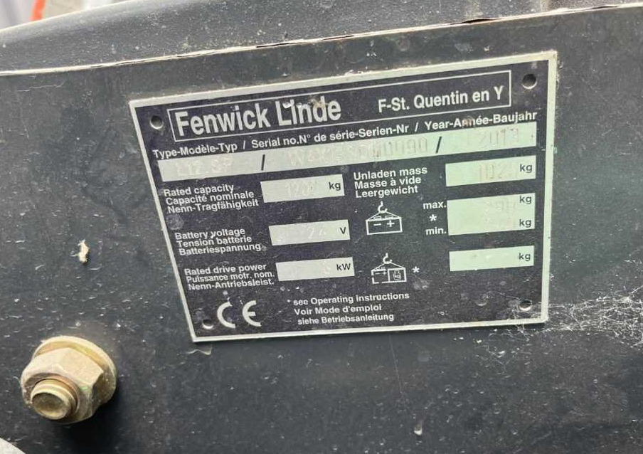 Linde L12SP - Gerbeur: photos 4 Linde L12SP - Gerbeur: photos 4