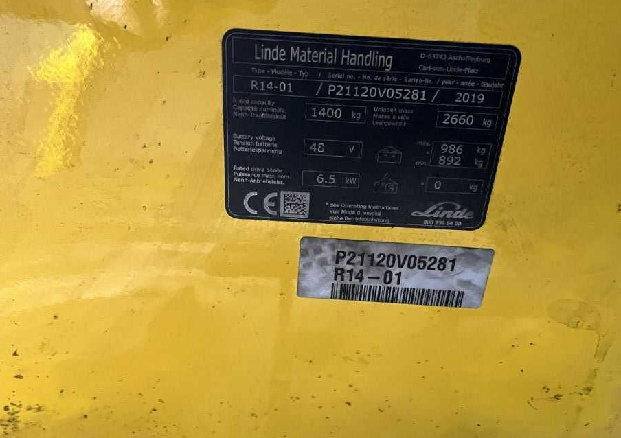 Linde R14-01 - Chariot à mât rétractable: photos 4 Linde R14-01 - Chariot à mât rétractable: photos 4