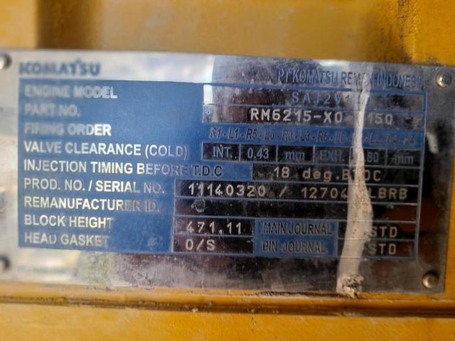 Komatsu SA12V140 - WA800 - HD785 - HD985 - D475 engine - - Moteur: photos 4 Komatsu SA12V140 - WA800 - HD785 - HD985 - D475 engine - - Moteur: photos 4