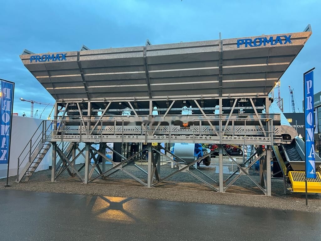 Promax GALVANIZED Compact Concrete Batching Plant C120-TWN-LINE (120m3/ - Silo à ciment: photos 3 Promax GALVANIZED Compact Concrete Batching Plant C120-TWN-LINE (120m3/ - Silo à ciment: photos 3
