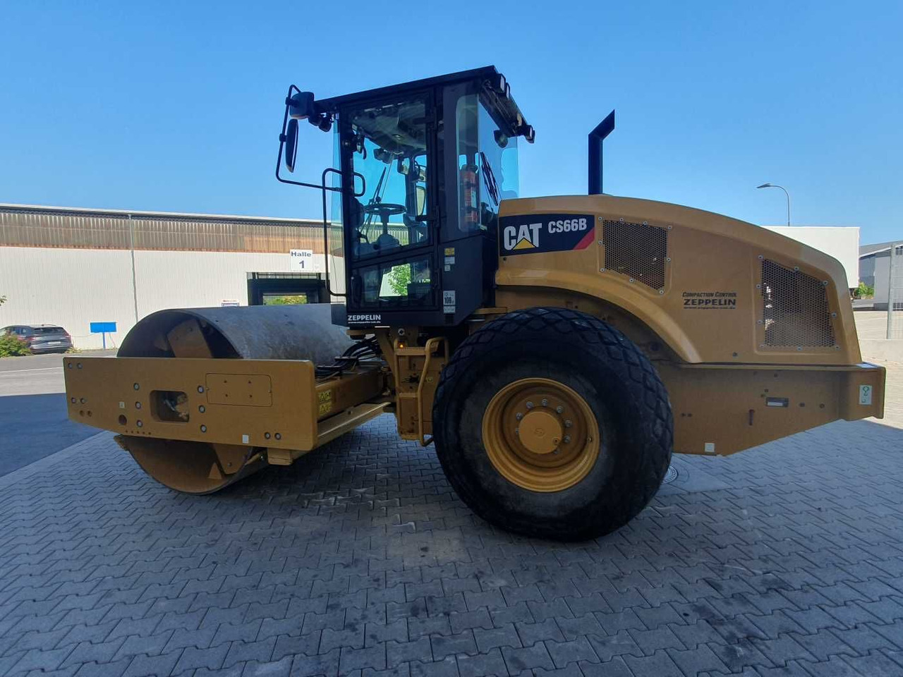 Compacteur à pieds de mouton/ Monocylindre CAT CS66B Walzenzug / 2017 / nur 630h! / Klima: photos 6