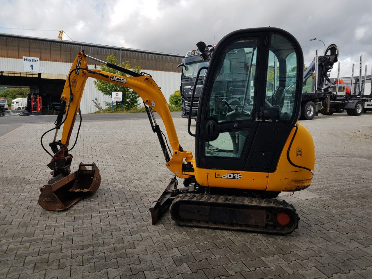 Mini pelle JCB 8018 / 3.420h / hydrl. Grabenräumer / Tieflöffel: photos 6