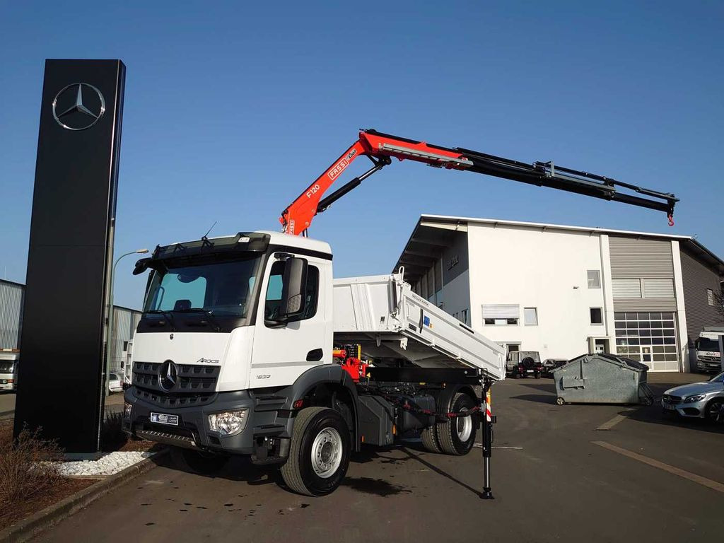 Mercedes-Benz Arocs 1832 KK 4x2 Kipper+Kran Fassi F120+Funk Mercedes-Benz Arocs 1832 KK 4x2 Kipper+Kran Fassi F120+Funk - Camion benne, Camion grue: photos 2 Mercedes-Benz Arocs 1832 KK 4x2 Kipper+Kran Fassi F120+Funk Mercedes-Benz Arocs 1832 KK 4x2 Kipper+Kran Fassi F120+Funk - Camion benne, Camion grue: photos 2