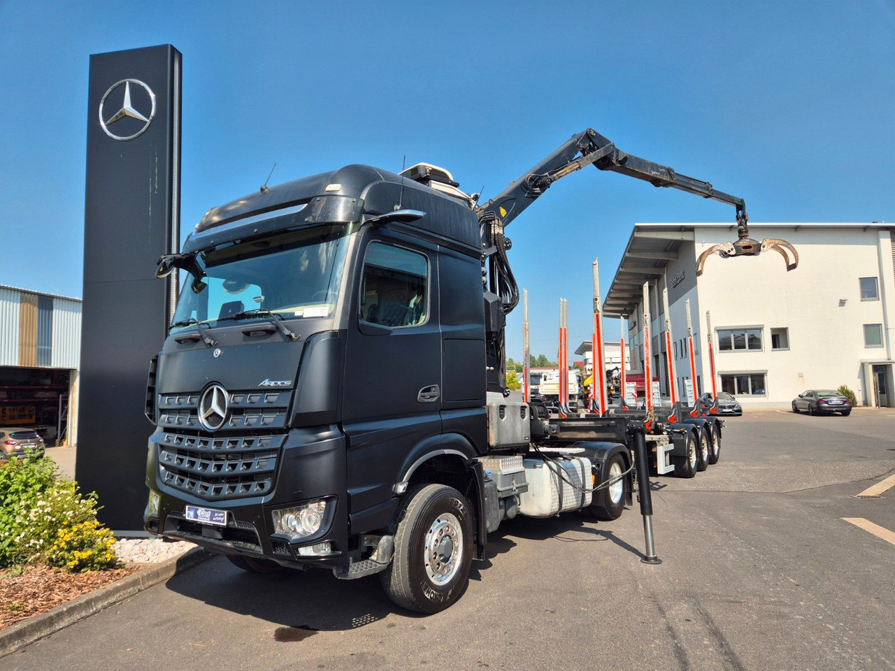 Mercedes-Benz Arocs 1853 LS 4x4 HAD Palfinger Q170Z96+Doll H3L - Camion grumier, Camion grue: photos 1 Mercedes-Benz Arocs 1853 LS 4x4 HAD Palfinger Q170Z96+Doll H3L - Camion grumier, Camion grue: photos 1