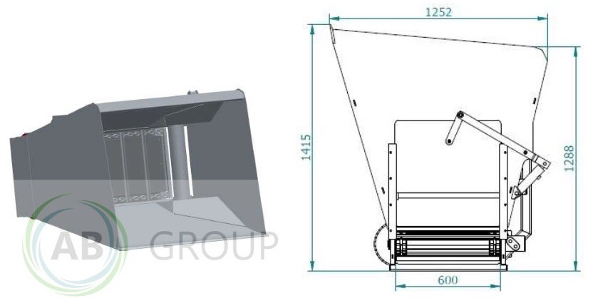 ArkMET feeding shovel with conveyor belt A605.150, 1.5 m - Matériel d'élevage: photos 4 ArkMET feeding shovel with conveyor belt A605.150, 1.5 m - Matériel d'élevage: photos 4