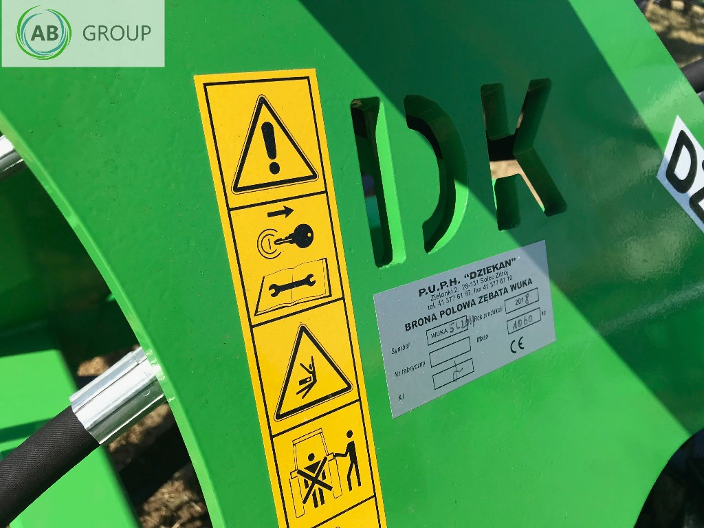 Dziekan hydraulic folding meadow harrow WUKA 5m 5C20H - Herse à chaîne: photos 2 Dziekan hydraulic folding meadow harrow WUKA 5m 5C20H - Herse à chaîne: photos 2