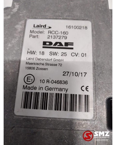 DAF Occ Ecu - DAF XF EURO 6 2137279 - Bloc de gestion pour Camion: photos 2 DAF Occ Ecu - DAF XF EURO 6 2137279 - Bloc de gestion pour Camion: photos 2
