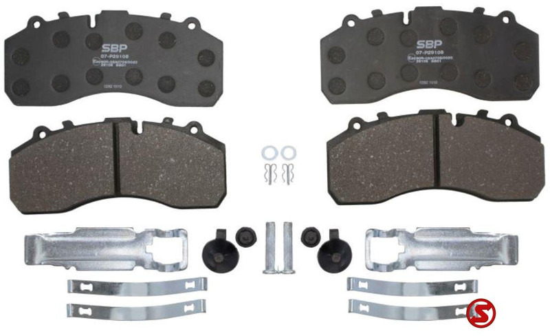 Diversen Remblok mercedes - daf - iveco WVA29108 - Plaquettes de frein pour Camion: photos 1 Diversen Remblok mercedes - daf - iveco WVA29108 - Plaquettes de frein pour Camion: photos 1
