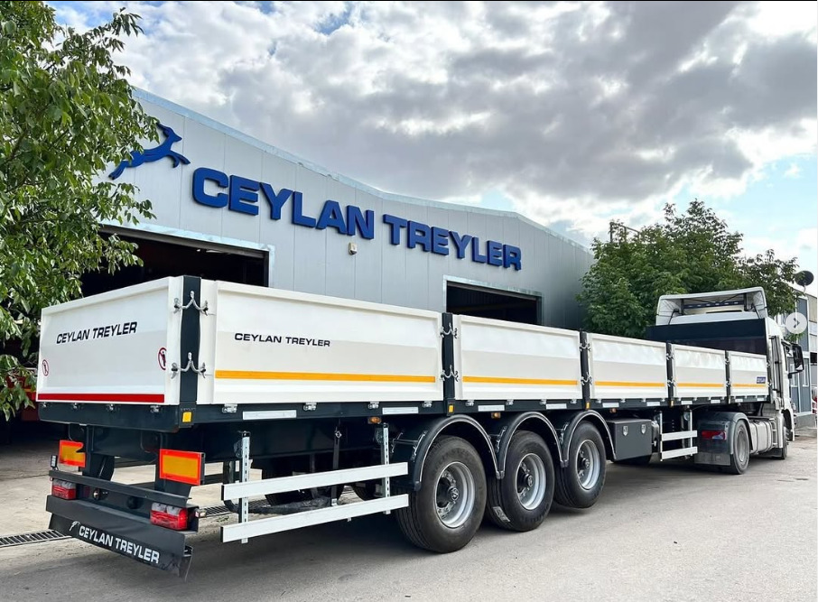 CEYLAN 3 AXLES FLATBED&PLATFORM WITH SIDE COVER - Semi-remorque plateau: photos 1 CEYLAN 3 AXLES FLATBED&PLATFORM WITH SIDE COVER - Semi-remorque plateau: photos 1