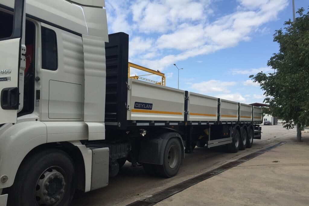 Semi-remorque plateau neuf CEYLAN 3 AXLES FLATBED&PLATFORM WITH SIDE COVER: photos 16
