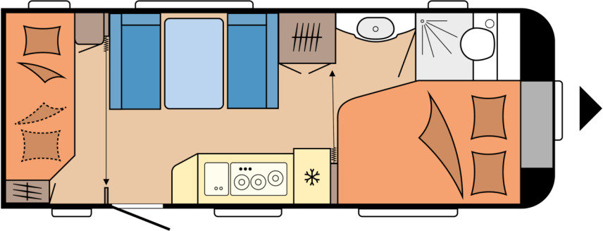 DE LUXE 540 KMFe - Caravane: photos 1 DE LUXE 540 KMFe - Caravane: photos 1