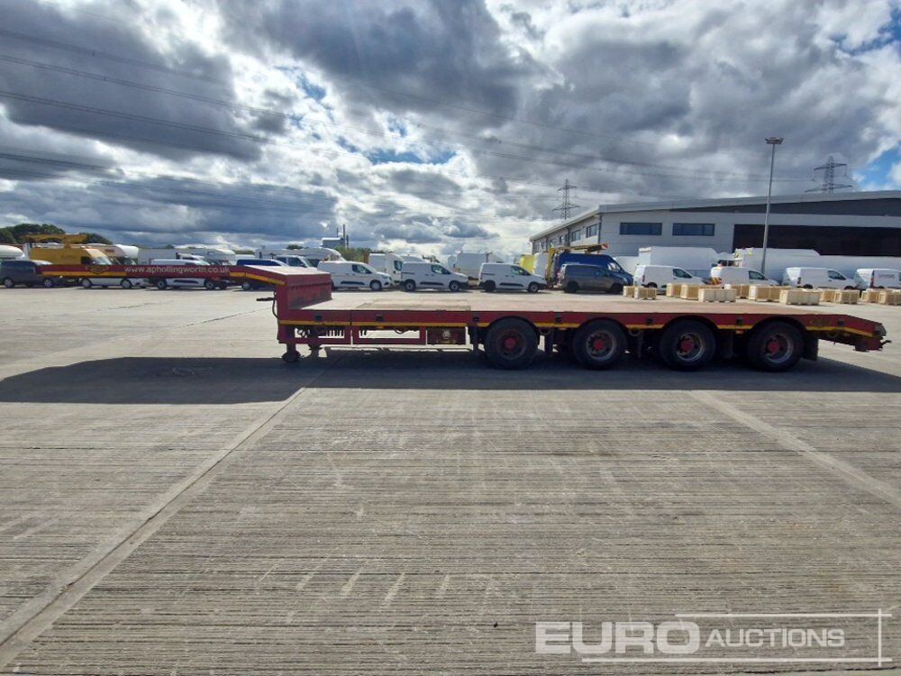 2008 Broshius 4 Axle Extendable Step Frame Low Loader Trailer, Outriggers, Rear Steer - Remorque porte-engin surbaissée: photos 2 2008 Broshius 4 Axle Extendable Step Frame Low Loader Trailer, Outriggers, Rear Steer - Remorque porte-engin surbaissée: photos 2
