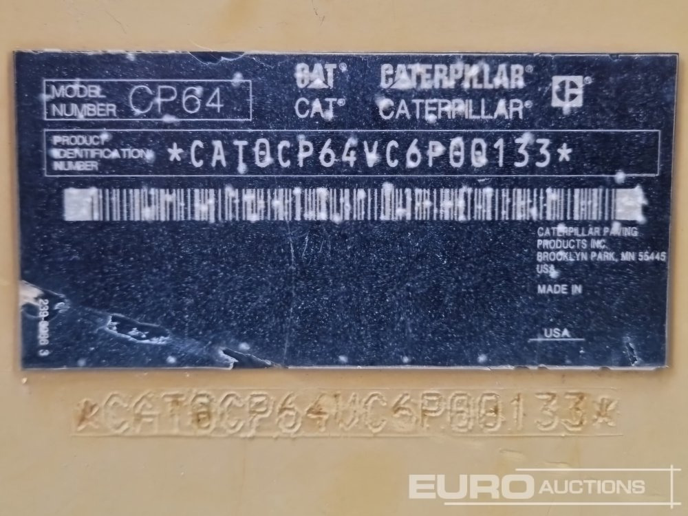 2011 CAT CP64 - Compacteur: photos 1 2011 CAT CP64 - Compacteur: photos 1