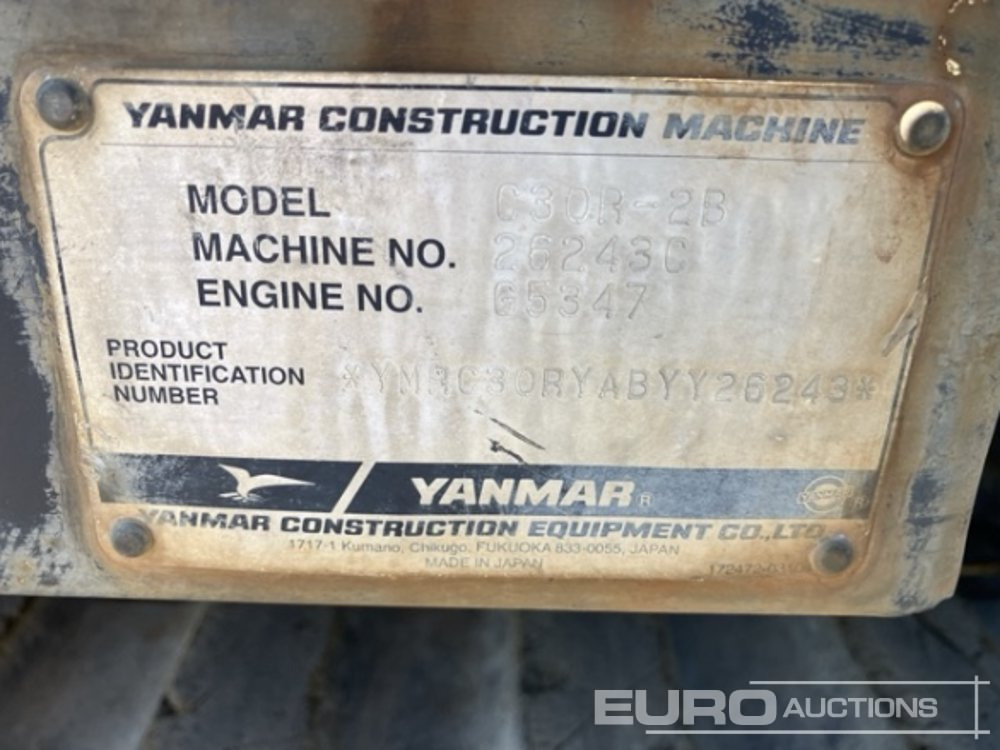 2012 Yanmar C30R-2B - Tombereau sur chenilles: photos 5 2012 Yanmar C30R-2B - Tombereau sur chenilles: photos 5