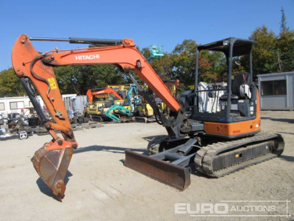 2013 Hitachi ZX40U-5A Rubber Tracks, Blade, Piped, Offset, Canopy - Mini pelle: photos 1 2013 Hitachi ZX40U-5A Rubber Tracks, Blade, Piped, Offset, Canopy - Mini pelle: photos 1